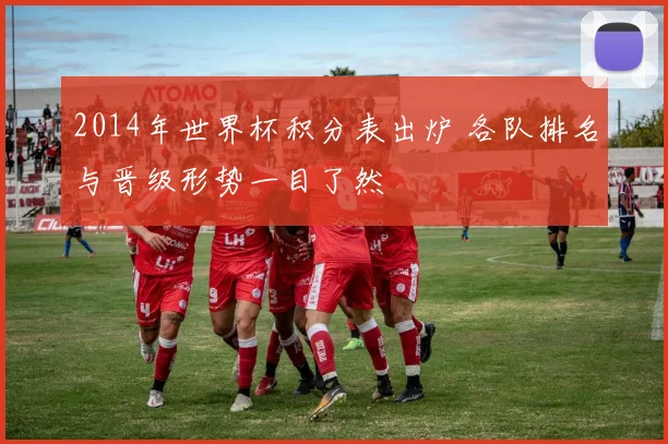 2014年世界杯积分表出炉 各队排名与晋级形势一目了然